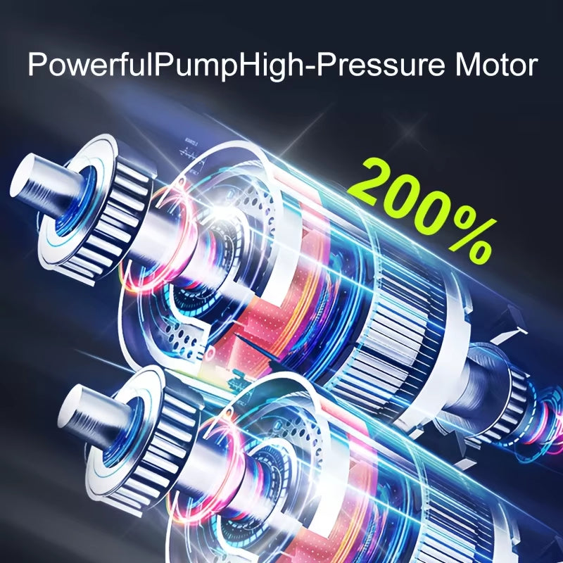 Portable Car Air Compressor 3X Faster 150PSI Cordless Tire Inflator Pump with Digital Gauge for Car Motorcycle Bike Air Pump