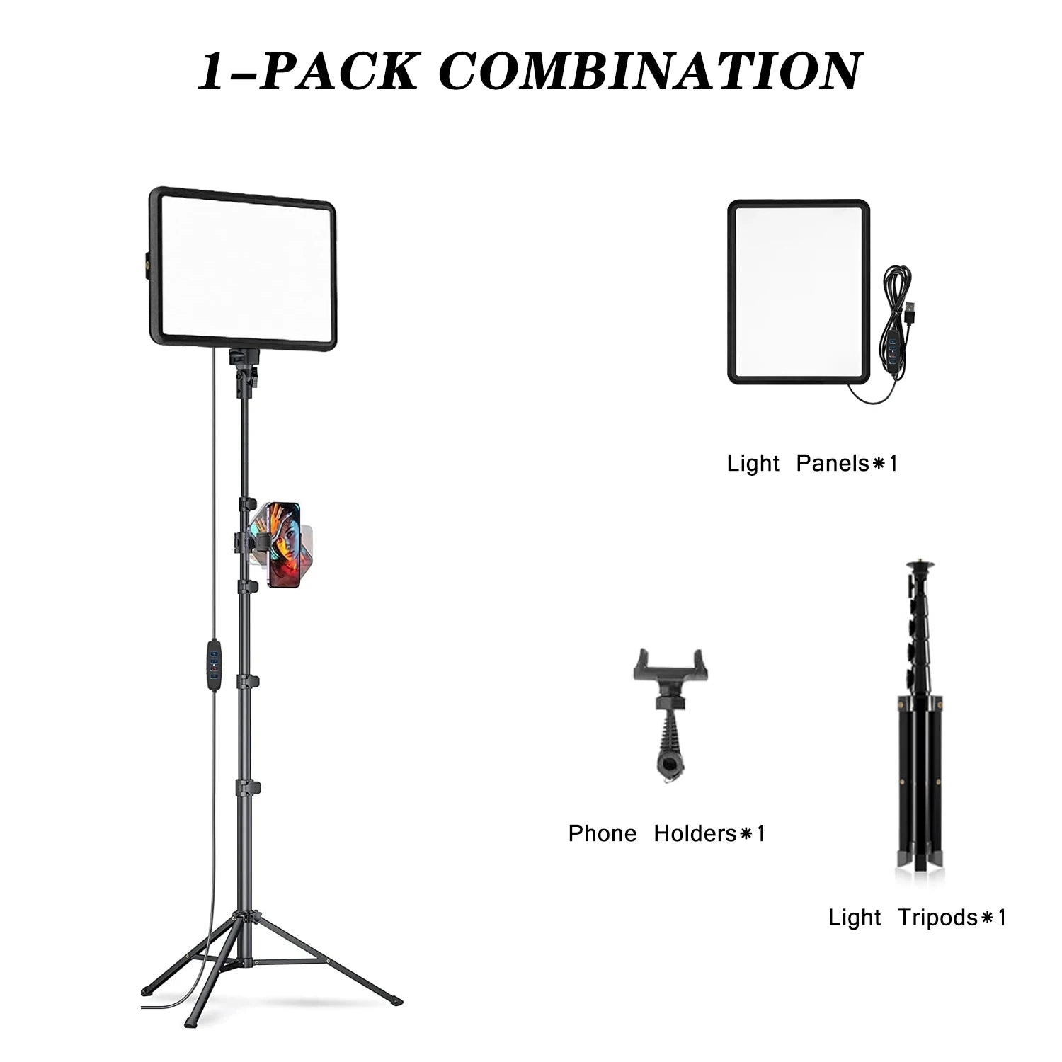 Illuminate Your Creativity with the XRDKJ LED Video Light Kit - Dimmable 2800-6500K USB Powered Studio Lighting for Stunning Photography