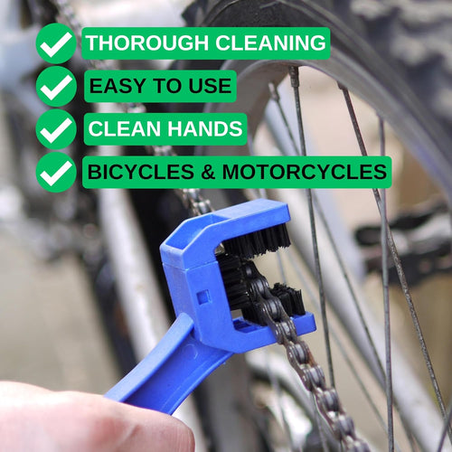 Brosses De Nettoyage Pour Vélos Et Motos, Brosse À Chaîne Pour Vélos Et Motos Pour Enlever La Saleté, Brosse En Nylon Robuste, Entretien Des Motos, Kit De Brosses De Nettoyage, Nettoyeur De Chaîne
