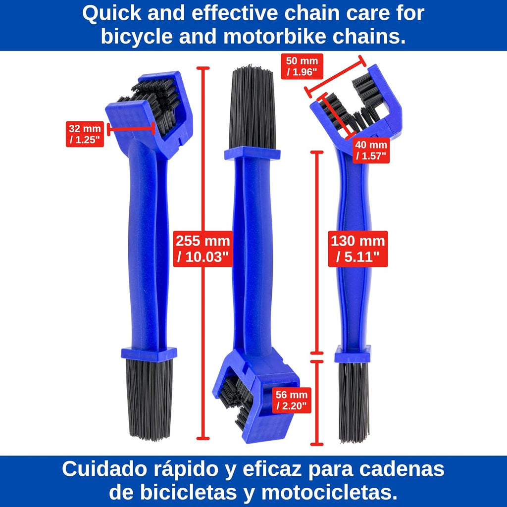 Brosses De Nettoyage Pour Vélos Et Motos, Brosse À Chaîne Pour Vélos Et Motos Pour Enlever La Saleté, Brosse En Nylon Robuste, Entretien Des Motos, Kit De Brosses De Nettoyage, Nettoyeur De Chaîne