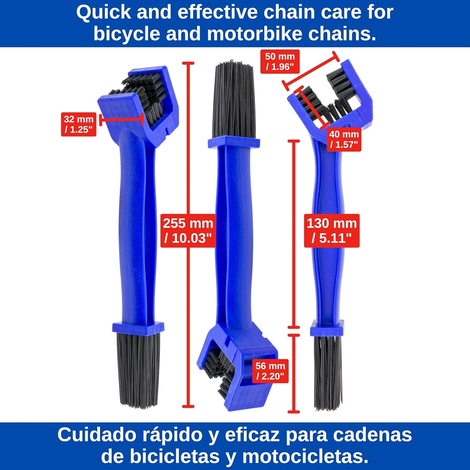 Brosses De Nettoyage Pour Vélos Et Motos, Brosse À Chaîne Pour Vélos Et Motos Pour Enlever La Saleté, Brosse En Nylon Robuste, Entretien Des Motos, Kit De Brosses De Nettoyage, Nettoyeur De Chaîne